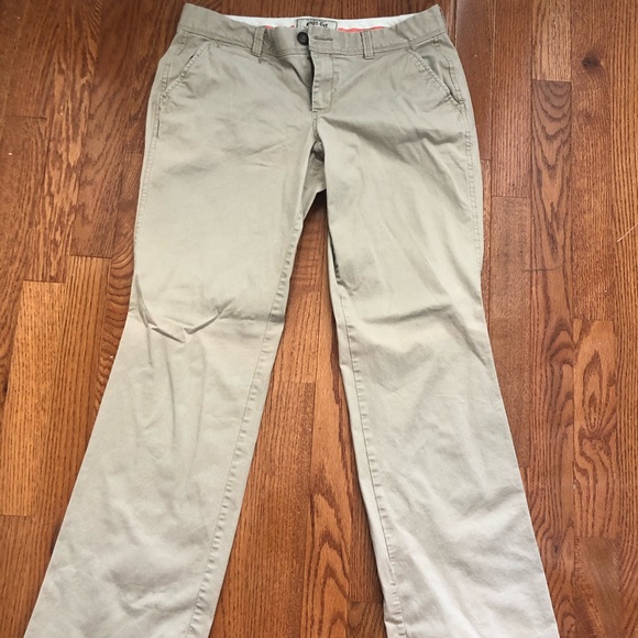 khaki boot cut jeans